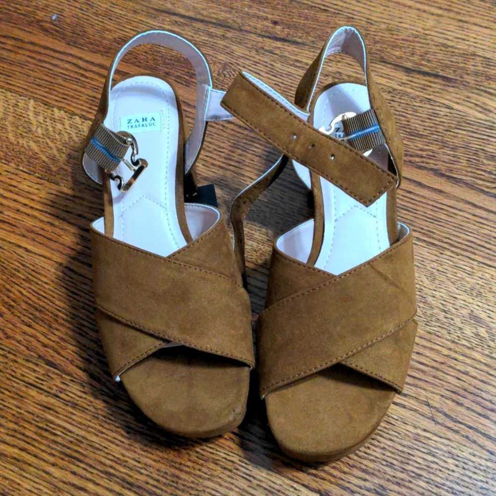 Zara brown sandals